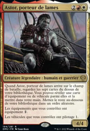 Astor, porteur de lames