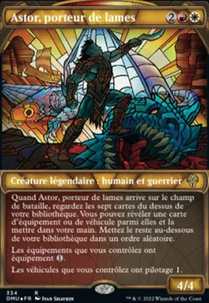 Astor, porteur de lames