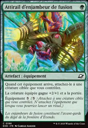 Attirail d'enjambeur de fusion