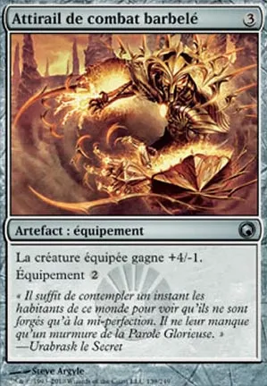 Attirail de combat barbelé