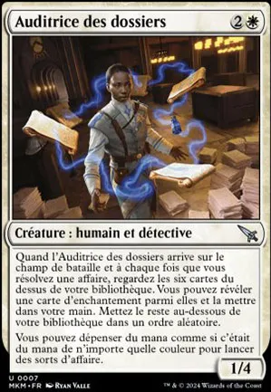 Auditrice des dossiers