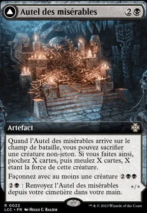 Autel des misérables // Masse d'ossements misérable