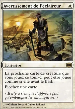 Avertissement de l'éclaireur