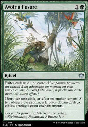 Avoir à l'usure