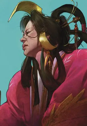Azami, dame des parchemins - Illustration