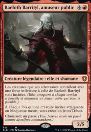 Baeloth Barrityl, amuseur public