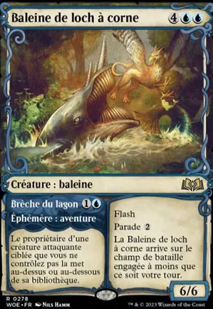 Baleine de loch à corne // Brèche du lagon