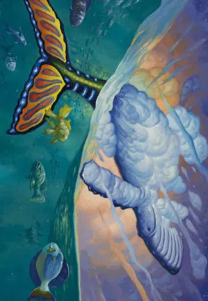 Baleine des marées oniriques - Illustration