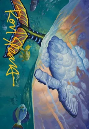 Baleine des marées oniriques - Illustration