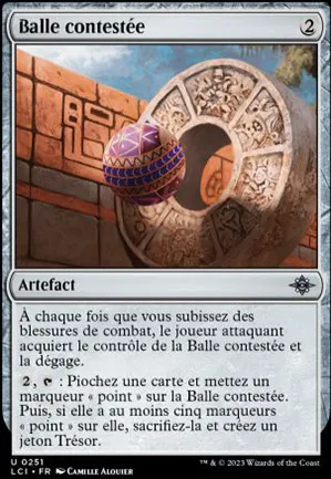 Balle contestée