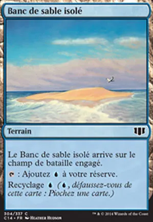 Banc de sable isolé