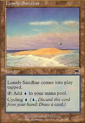 Banc de sable isolé