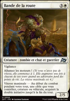 Bande de la route