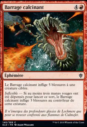 Barrage calcinant