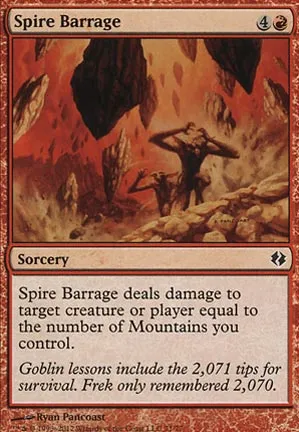 Barrage de cimes