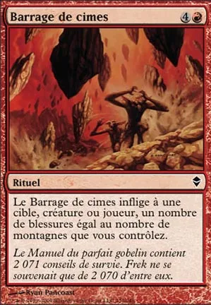 Barrage de cimes