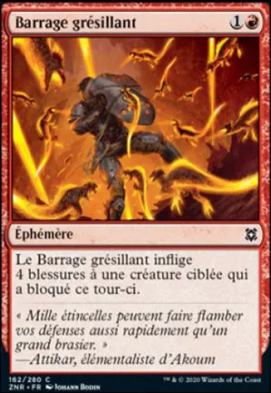 Barrage grésillant
