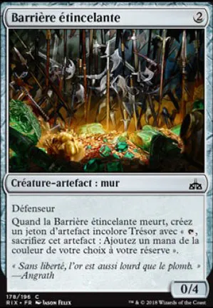 Barrière étincelante