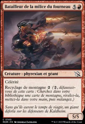 Batailleur de la milice du fourneau