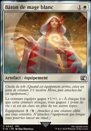 Bâton de mage blanc