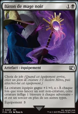 Bâton de mage noir