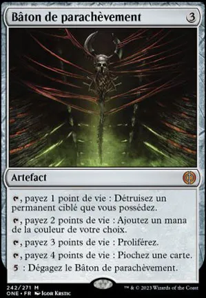 Bâton de parachèvement