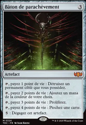 Bâton de parachèvement