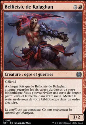 Belliciste de Kolaghan