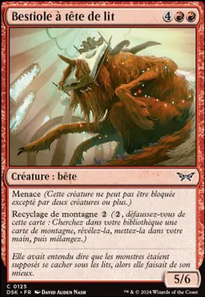 Bestiole à tête de lit