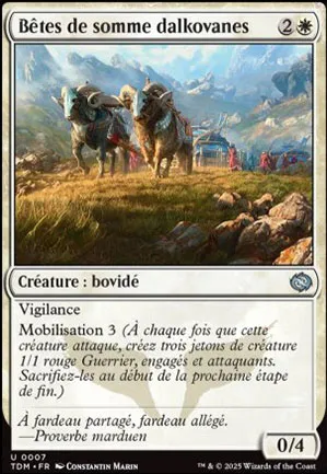 Bêtes de somme dalkovanes