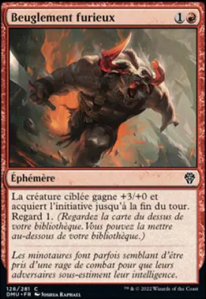 Beuglement furieux
