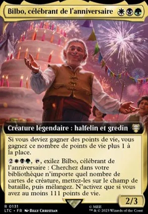 Bilbo, célébrant de l'anniversaire