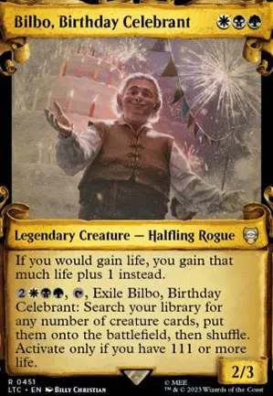 Bilbo, célébrant de l'anniversaire