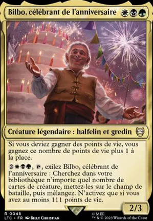 Bilbo, célébrant de l'anniversaire