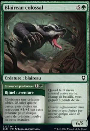 Blaireau colossal // Creuser en profondeur