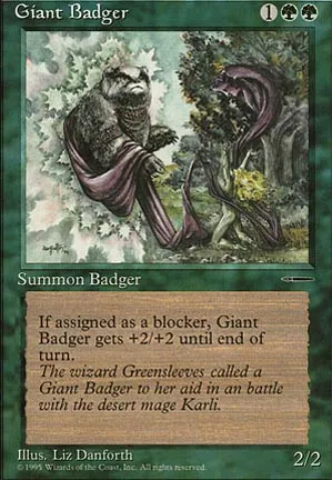 Blaireau géant