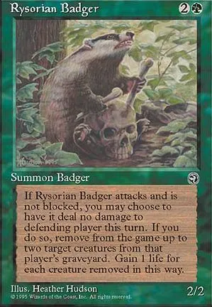 Blaireau rhizorien