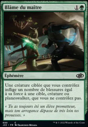 Blâme du maître
