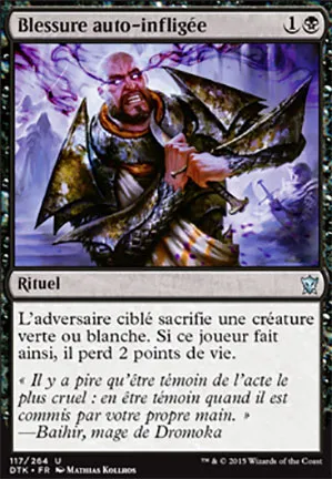 Blessure auto-infligée