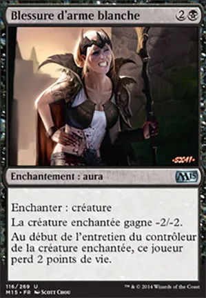 Blessure d'arme blanche