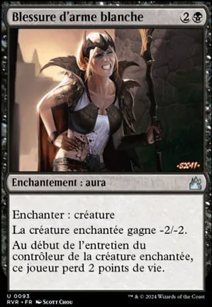 Blessure d'arme blanche