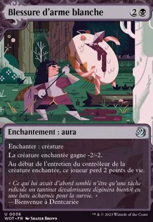 Blessure d'arme blanche