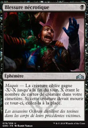 Blessure nécrotique