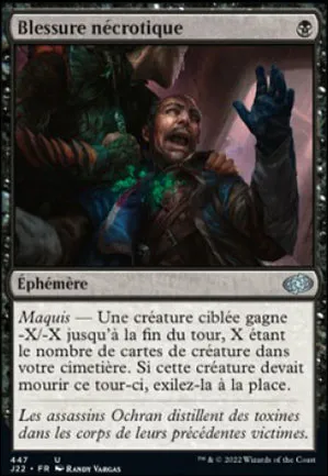 Blessure nécrotique