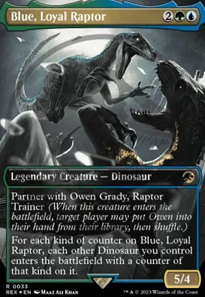 Blue, raptor loyale