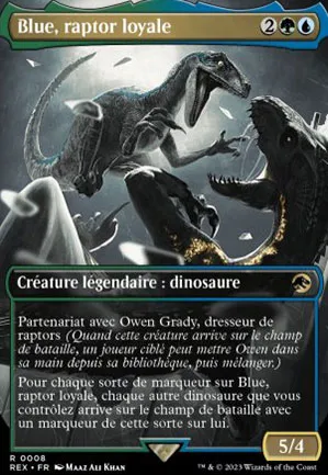 Blue, raptor loyale