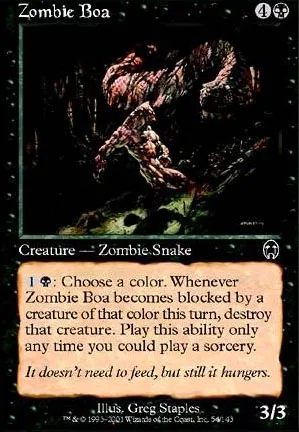 Boa zombie
