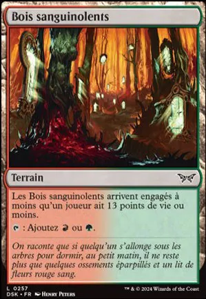 Bois sanguinolents