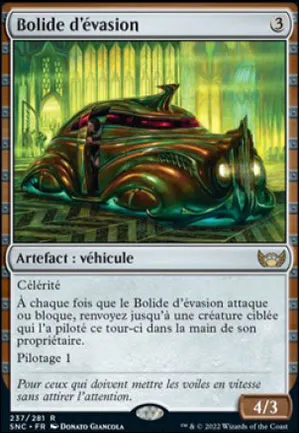 Bolide d'évasion