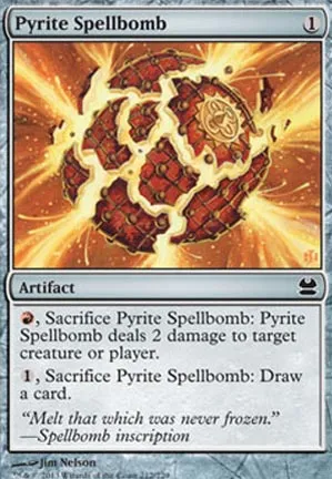 Bombe à sortilèges de pyrite